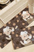 Feblilac Cartoon Bear and Cookie PVC Leather Kitchen Mat