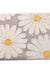 Feblilac Grey Daisy Bath Mat, Flower Bathroom Rug