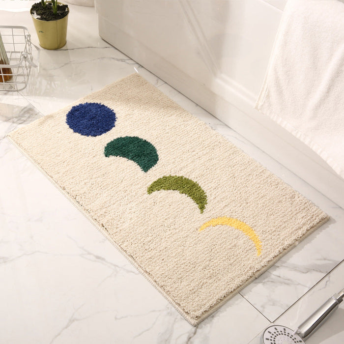 Feblilac Moon Phase Bath Mat