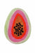 Papaya Bath Mat, Fresh Fruit Soft Plush Water-Absorbent Mat, Machine Washable