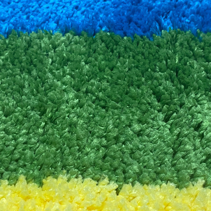 Rainbow Flag Bath Mat, Gay Pride Home Decor, Colorful Mountain Bathroom Rug, 60x90cm or 23x35 inches