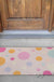 Feblilac Pink Polka Dots Geometric PVC Coil Door Mat