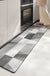 Feblilac Grey the Race Track Shadow PVC Leather Kitchen Mat