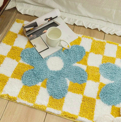 Decor Checkerboard Runner Bedroom Mat