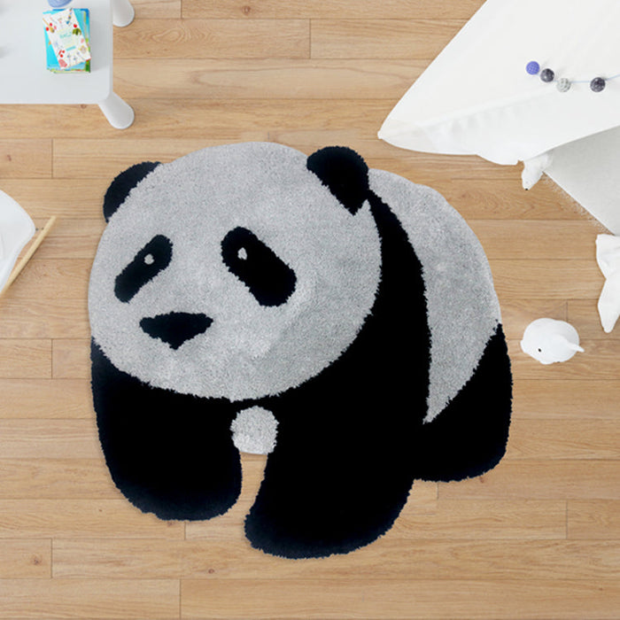 Feblilac Cute Panda Tufted Bath Mat