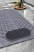 Rubber Blue/Grey/Khaki/Green Drain Holes and Suction Cups Tub Rug, Anti Slip Massage Bathtub Mats