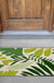 Feblilac Green Tropical Plant Leaves PVC Coil Door Mat @Frank's design