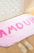 Feblilac Pink French AMOUR Tufted Bath Mat