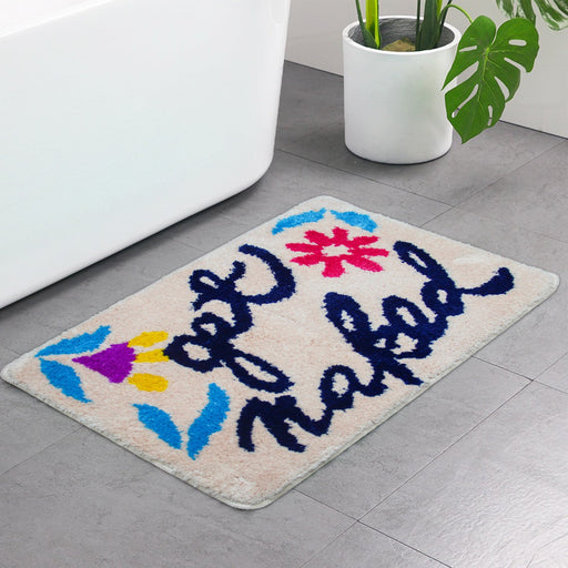 Feblilac Get Naked Flower Tufted Bath Mat