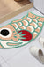 Feblilac Cute Light Orange and Green Koi Fish Bath Mat