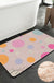 Feblilac Pink Polka Dots Geometric Tufted Bath Mat