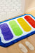 Feblilac Rainbow Battery Tufted Bath Mat