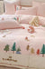 Forest 60 Long-staple Cotton Brushed Four-piece Set All Cotton Pure Towel Embroidery Thickening Bedding