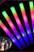 50-100pc LED Foam Sticks Flashing MultiColor Glow In Dark Light Up Party Concert