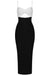 Fashion Waist Hollow Design New Sexy Solid Color V-Neck Halter Celebrity Party Club Bandage Long Dress