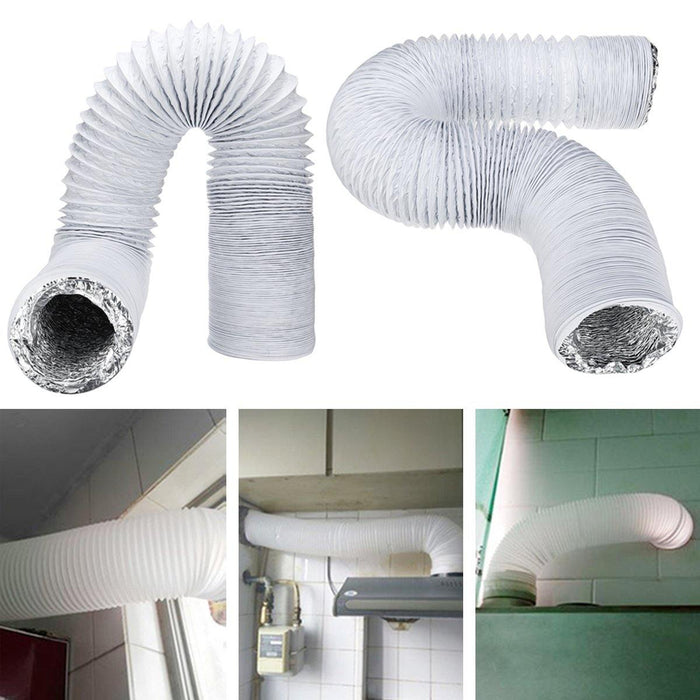 3M 5Inch Exhaust Hose PVC Flexible Ducting Air Conditioner Exhaust Hose Replacement Hose Extend Vent