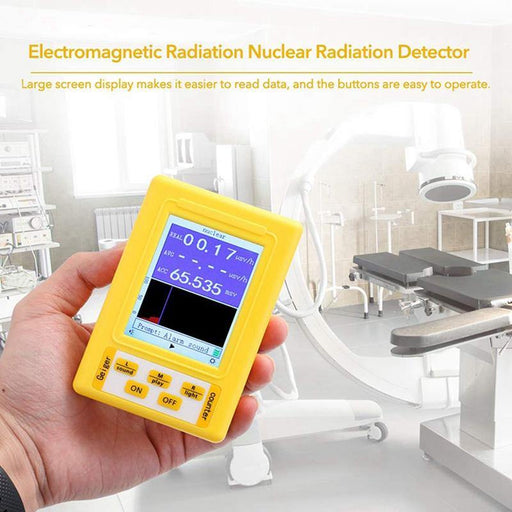 BR-9C 2-In-1 Handheld Portable Digital Display Electromagnetic Radiation Nuclear Radiation Detector Geiger Counter Full-Function