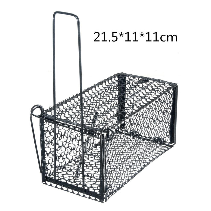 Black Metal High Sensitivity Folding Mouse Trapper Trap Rat Catcher Cage Humane Safe Rodent Live Indoor Pests Control