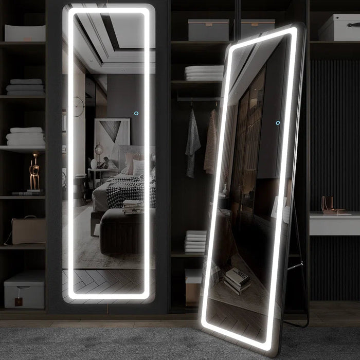 Becnel Rectangle LED Metal Mirror