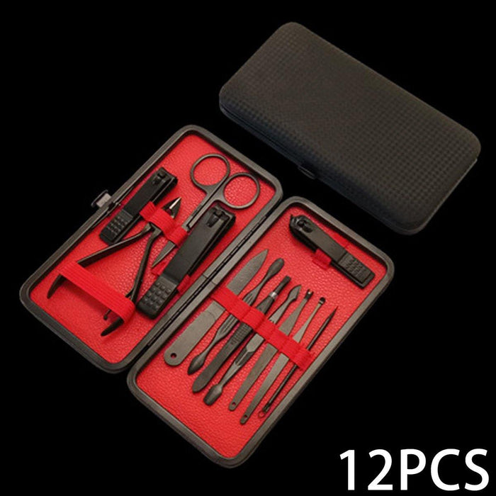 7/10/12/16/18pcs Finger Nail Clipper Portable Pedicure Manicure Set Nail Kits