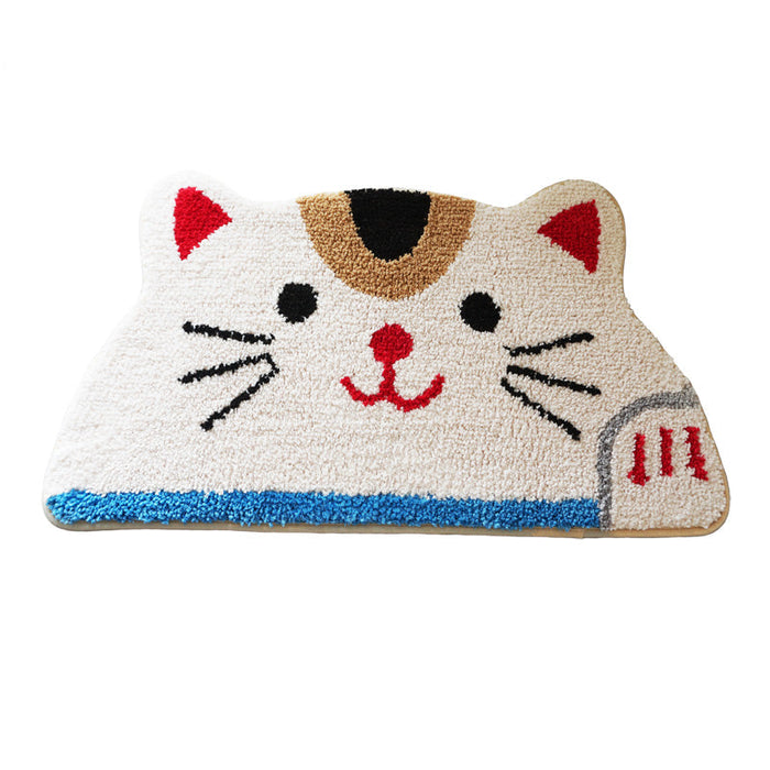 Cute Cartoon Cat Bath Mat