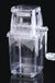 Portable Manual Ice Shaver Block Shaving Machine Crusher Snow Ice Cone Maker Transparent