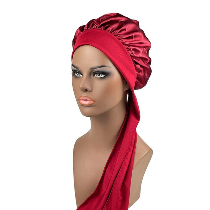 Extra Large Satin Bonnet Women Big Size Silk Bonnet Sleep Night Cap Bonnet Hat Bonnet Satin Cheveux Nuit Bonnets for Women