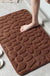 Memory Foam Bath Rug, Simple Stone-Shape Bathroom Mat