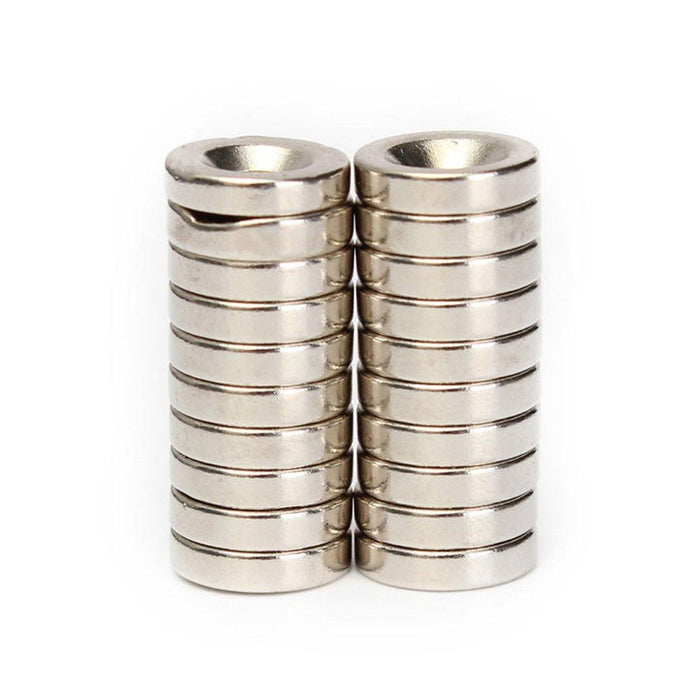 20pcs N50 12x3mm Countersink Ring Magnets 4mm Hole Rare Earth Neodymium Magnet