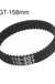 Machifit GT2 6mm Closed Loop Timing Belt Non-slip Version 2GT 110/112/122/158/200/280/300/320/400/610/852/1220mm Rubber Synchronous Belt