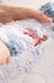 Feblilac Blue/Red/Grey Get Naked Bath Mat