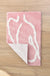 Feblilac Pink Naked Back Bath Mat