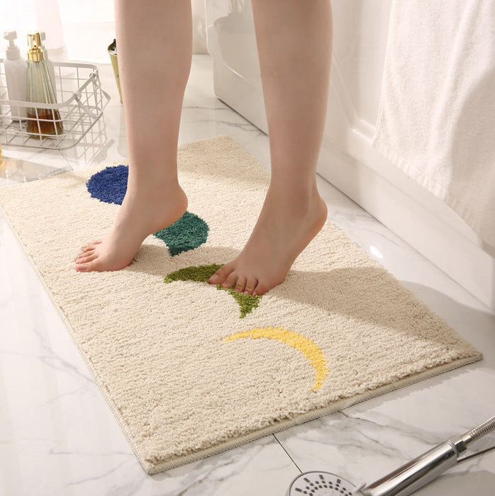 Feblilac Moon Phase Bath Mat