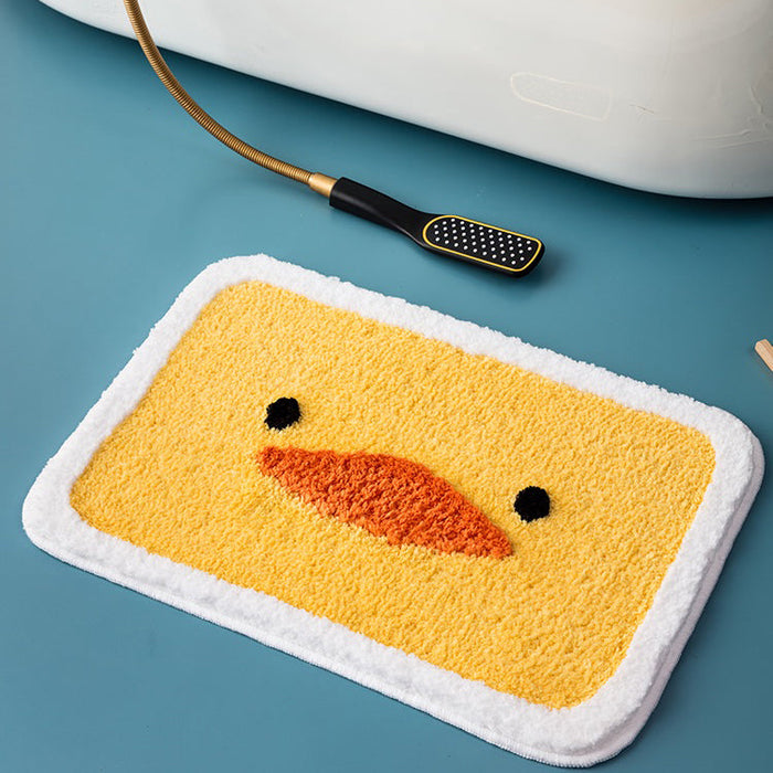 Cartoon Lovely Faces Bath Mat