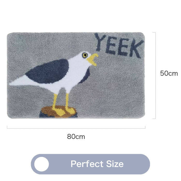 Feblilac YEEK Seagull Tufted Bath Mat