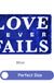 Feblilac Blue Background Love Never Falls Tufted Bath Mat