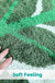 Feblilac Green Leave Bath Runner Mat Tropical Leaf Tufted Rug Mats for Bathroom