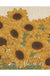 Feblilac Rectangular Sunflower Garden PVC Coil Door Mat
