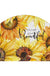 Feblilac Semicircular Rectangular Blossom Sunflower PVC Coil Door Mat