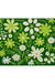 Feblilac Green Flowers PVC Coil Door Mat