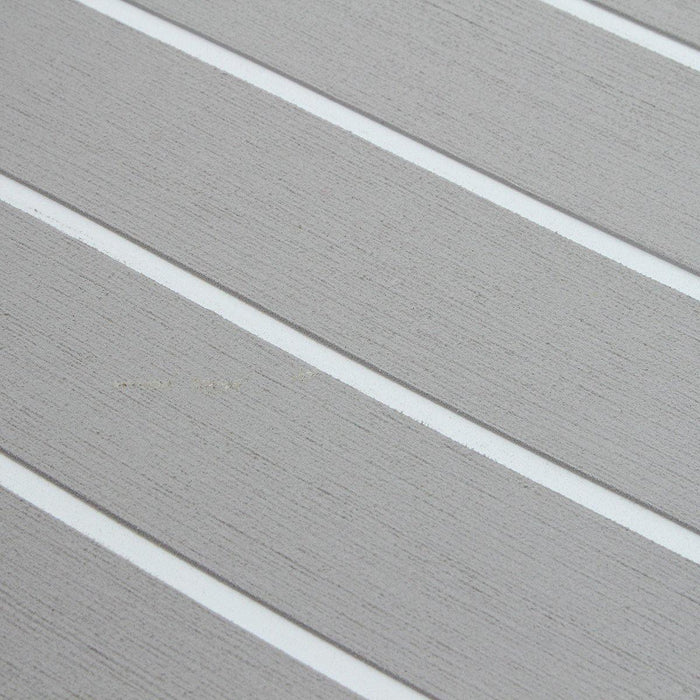 240cmx90cmx5mm Marine Flooring Faux Teak Grey With White Lines EVA Foam Boat Decking Sheet