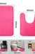 Memory Foam Bath Mat Set of 2, Absorbent Bathroom Rug and U-Shaped Toilet Floor Mat, Hot Pink