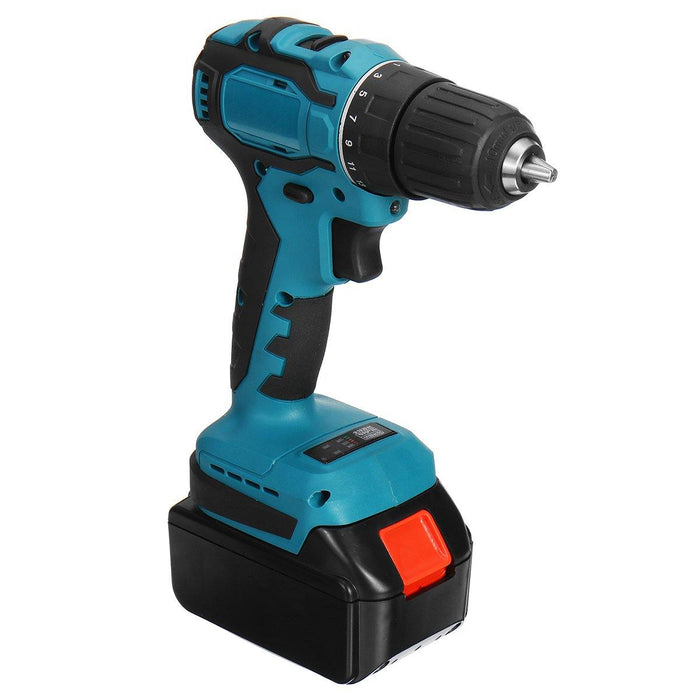 21V Electric Cordless Drill Driver Dual Speed 150Nm Torque Li-ion Battery