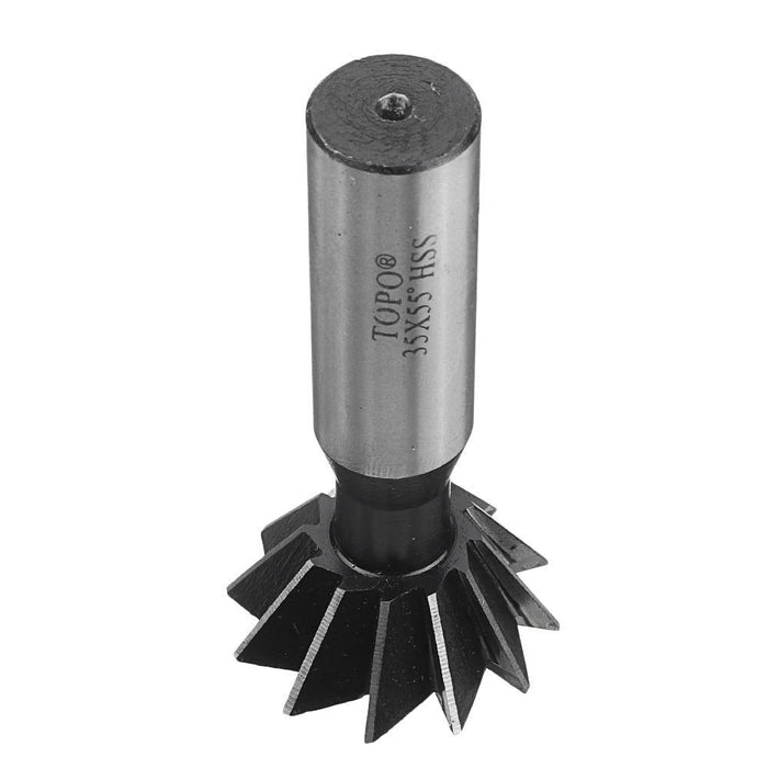 Drillpro 55 Degree 8-35mm Dovetail Groove HSS Straight Shank Slot Milling Cutter End Mill CNC Bit