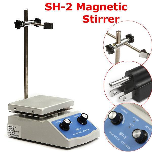 220V SH-2 Hot Plate Magnetic Stirring Health Care Machine with Stir Bar for Lab