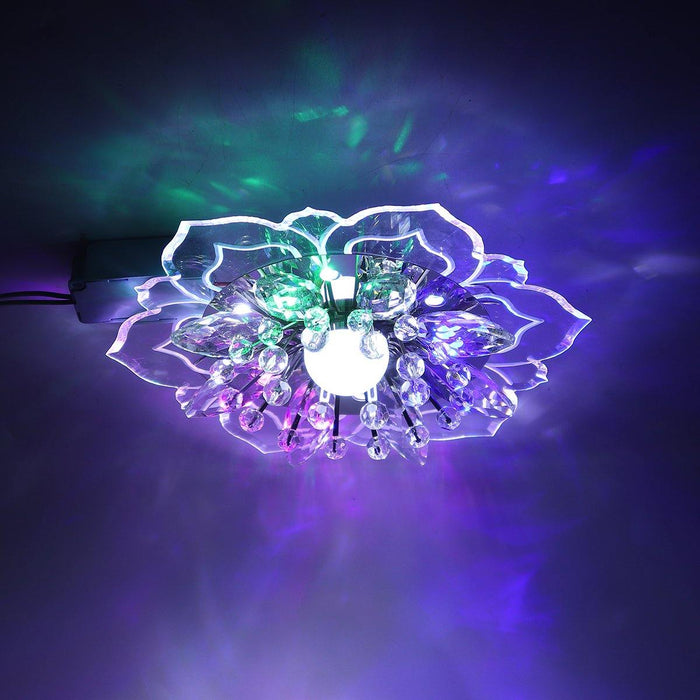 9W Modern Crystal LED Ceiling Light Fixture Pendant Lamp Lighting Chandelier