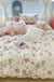 Cute Floral Rabbit Cotton Four-piece Set Pastoral Cotton Quilt Cover Bed Sheet Three-piece Set