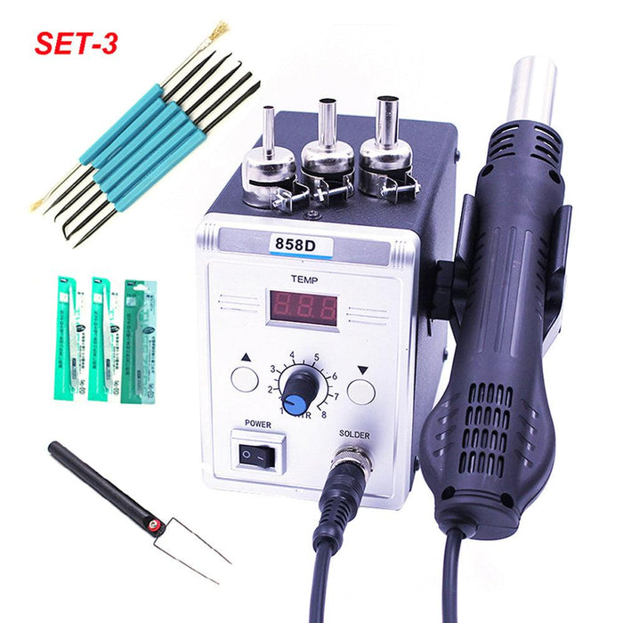 858D 700W Hot Air BGA Rework Soldering Station Electric Soldering Iron 220V / 110V for SMD SMT Welding Repair