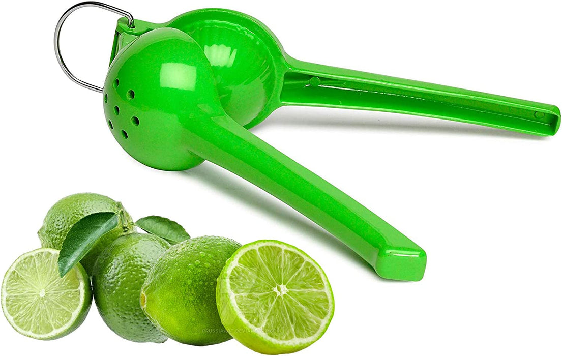 Lemon or Lime Manual Squeezer, Citrus Juicer for Max Extraction, Green