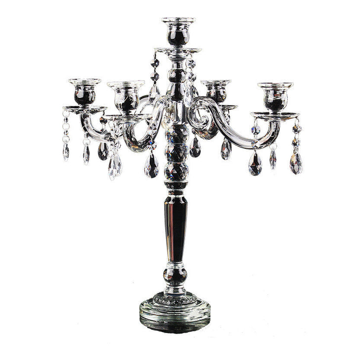 European-style Five-head Crystal Candlestick Wedding Wedding Decoration